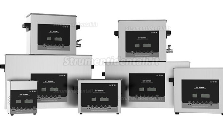 GT SONIC D-serie Pulitore digitale ad ultrasuoni  2-27L 100-500W con funzione di riscaldamento